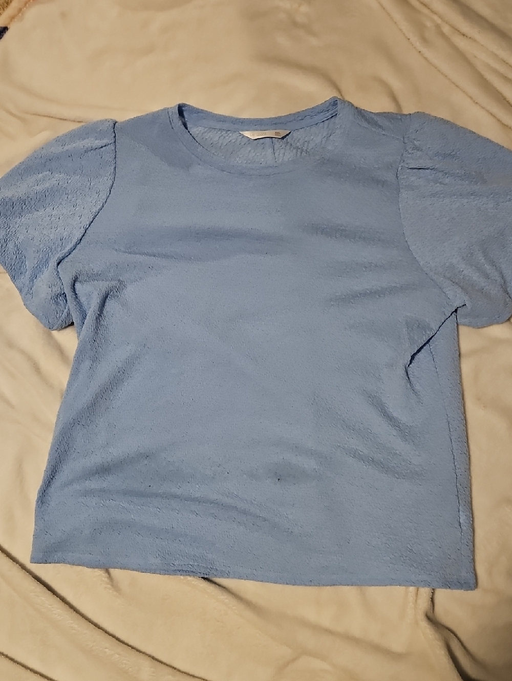 LC Lauren Conrad Powder Blue Short Sleeve Crew Tee